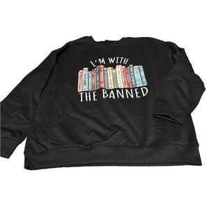 I’m With The Banned Black Crewneck Sweatshirt